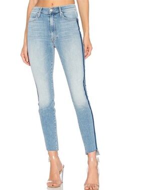Mother The Stunner Zip Ankle Step Fray jeans